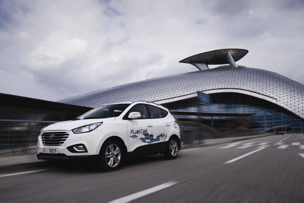 The Hyundai ix35 Fuel Cell. The Hyundai ix35 Fuel Cell.